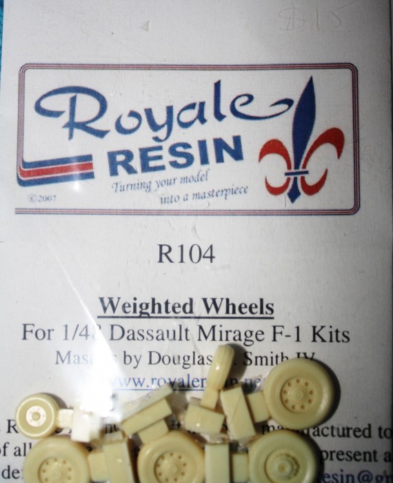 Dassault Mirage F-1 - Weighted Wheels