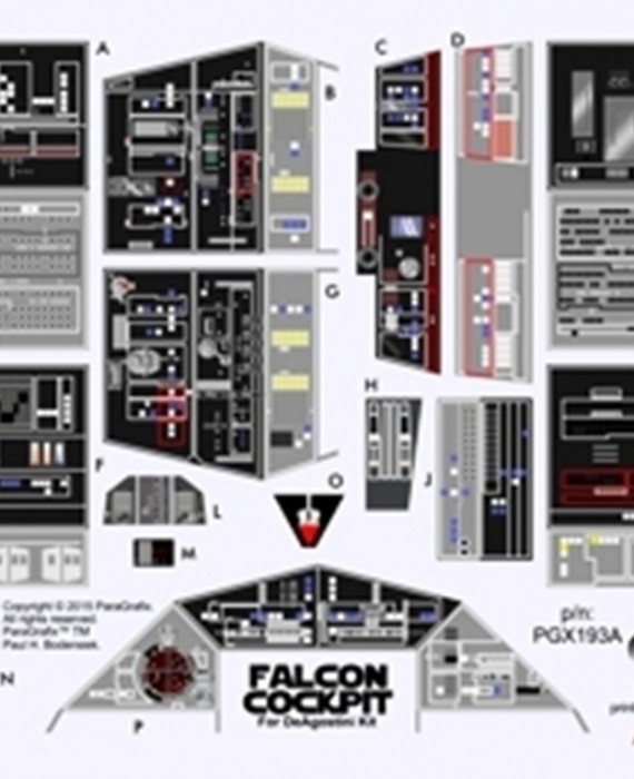 Star Wars - Millennium Falcon - Cockpit Decal Set