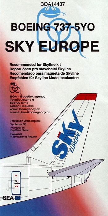 Boeing 737-5YO - Sky Europe