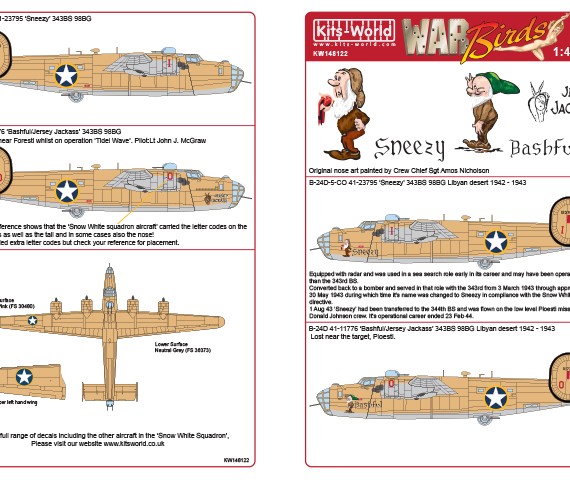 Consolidated B-24D Liberator - "Sneezy & Bashful / Jersey Jackass)