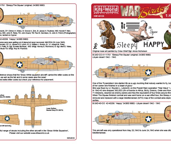 Consolidated B-24D Liberator - "Sleepy & Happy / The Squaw"