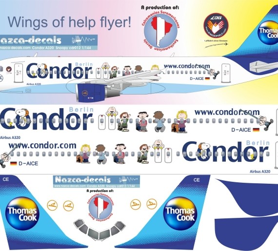 Airbus A320 - Condor Airlines - Wings of Help with Peanuts