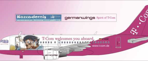 Airbus A319 - Germanwings - Spirit of T--com Jet