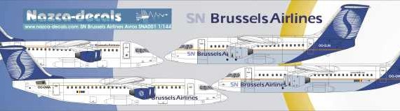 Avro RJ100 or RJ85 - SN Brussels Airline