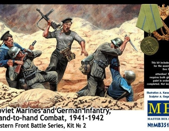 Soviet Marines & German Infantry, Hand-to-hand Combat, 1941-1942