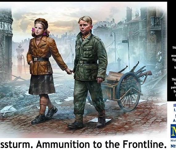 Volkssturm. Ammunition to the Frontline.