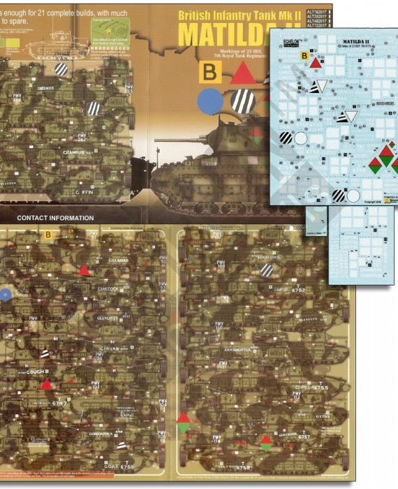 British Infantry Tank Mk II - Matilda II - Markings of 23 BEF, 7th Royal Tank Regiment