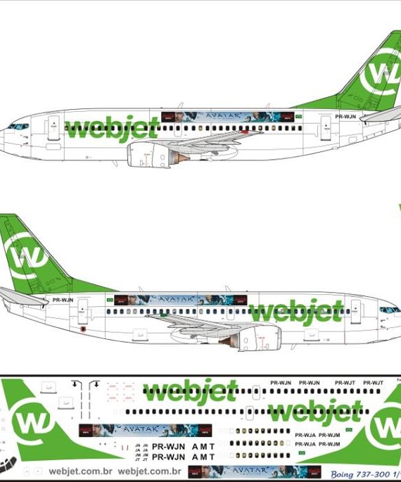 Boeing 737-300 - Webjet.com "Avatar"