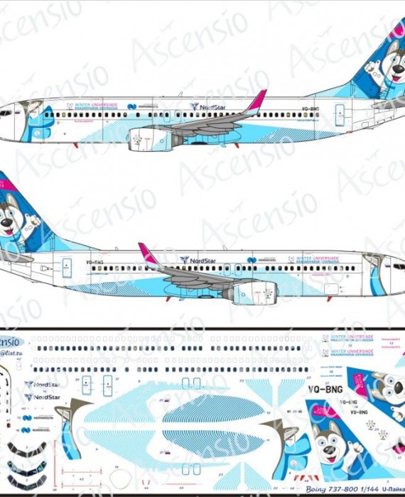 Boeing 737-800 - Nordstar Airlines "Winter Universiade Krasnoyarsk 2019 Russia"