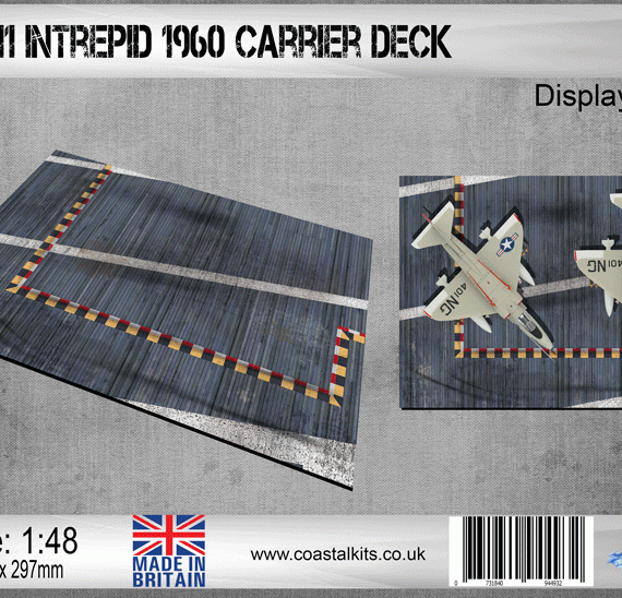 USS Intrepid - CVA-11 - 1960 Carrier Deck Display Base