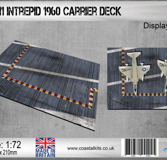 USS Intrepid CVA-11 - 1960 - Carrier Deck Display Base