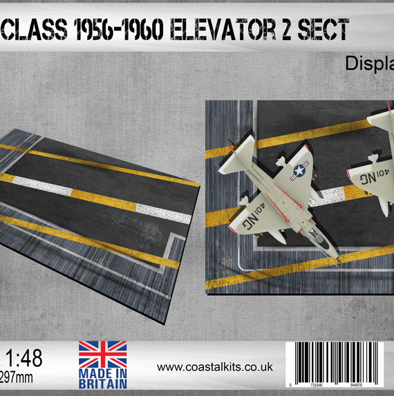 Essex Class Carrier - 1956 - 1960 - Elevator 2 Section Display Base