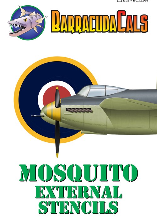 de Havilland Mosquito - External Stencils Suitable for all marks