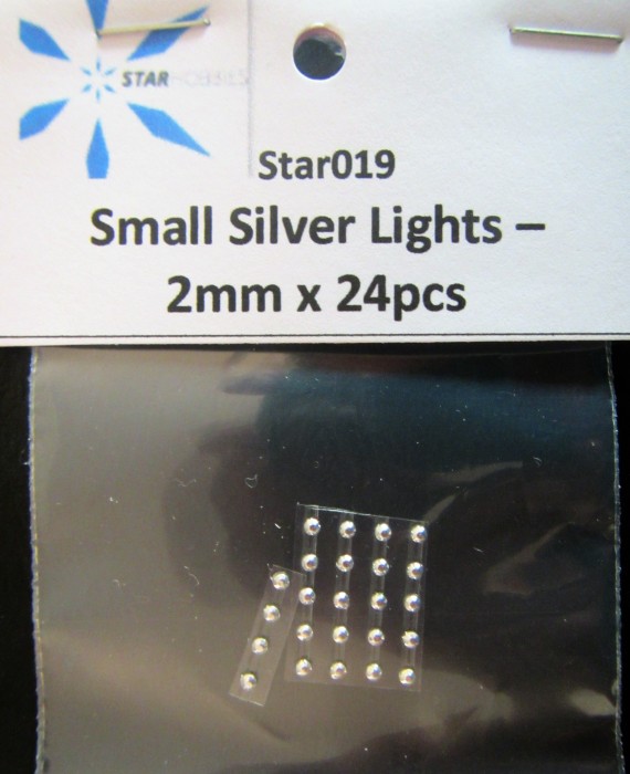 Small Silver Lights - 2mm x 24pcs