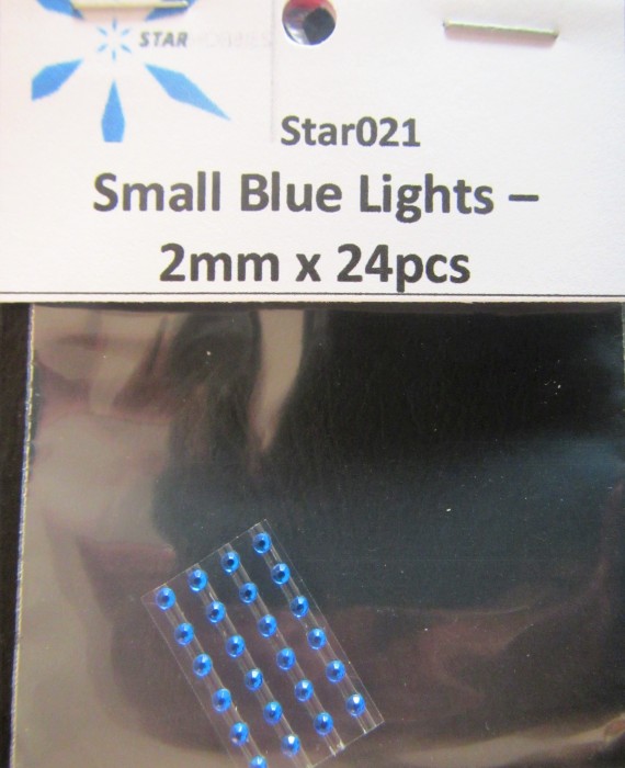 Small Blue Lights - 2mm x 24pcs