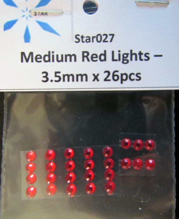 Medium Red Lights - 3.5mm x 26pcs Medium Red Lights - 3.5mm x 26pcs