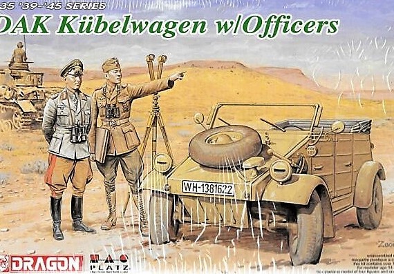 DAK Kubelwagen with Officers