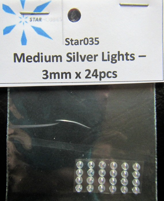 Medium Silver Lights - 3mm x 24pcs Medium Silver Lights - 3mm x 24pcs