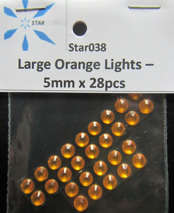 Large Orange Lights - 5mm x 28pcs