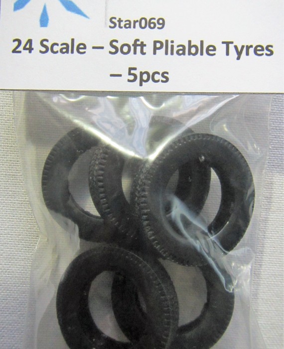 Soft Pliable Tyres - 5pcs