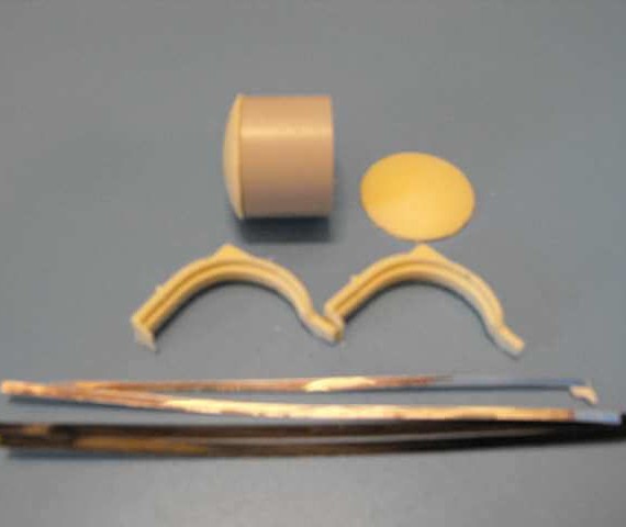 Mack air start tank 23mm long + mounts & straps