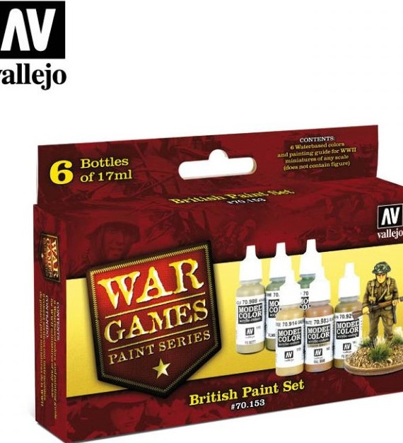 British Paint Set - War Games Paint Series