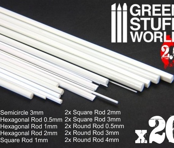 ABS Plasticard - Profile - 20x RODs Variety Pack