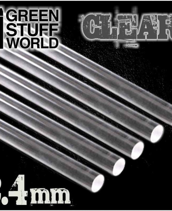 Acrylic Rods - Round 2.4mm CLEAR