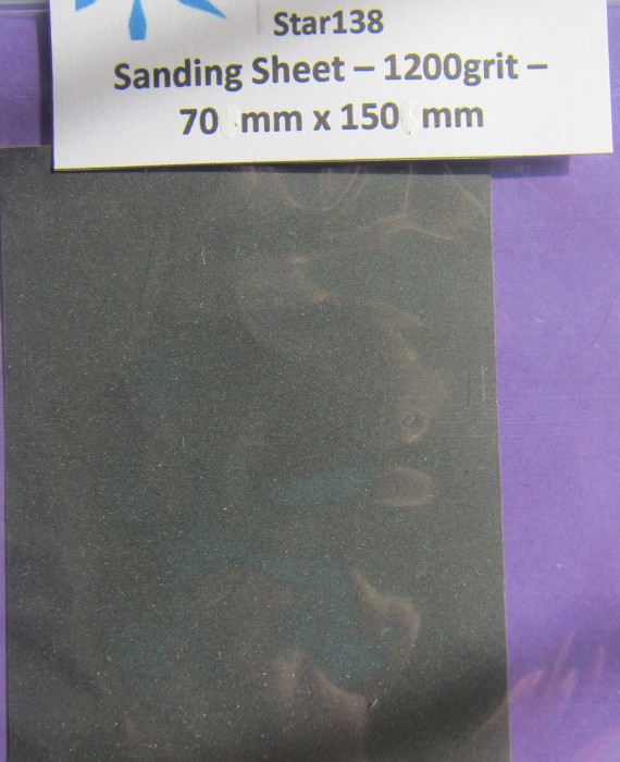 Sanding Sheet - 1200grit - 70mm x 150mm