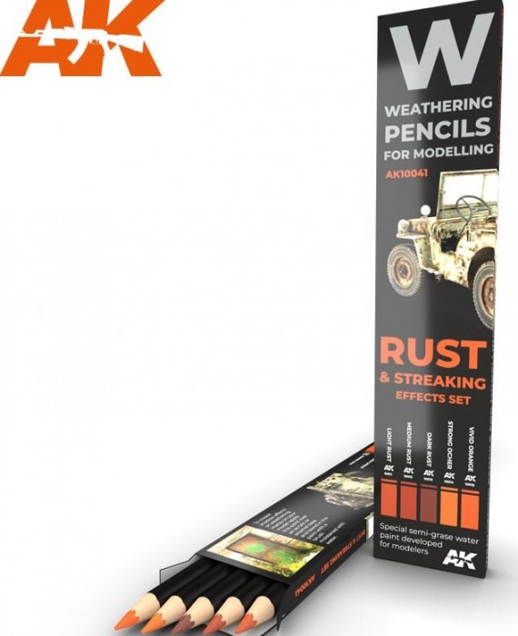 Weathering Pencils – Rust & Streaking – Effects Set