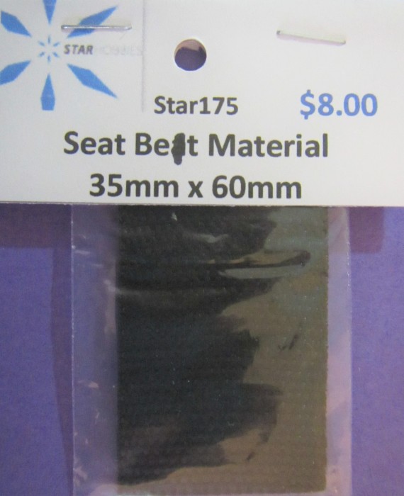 Seat Belt Material - 35mm x 60mm