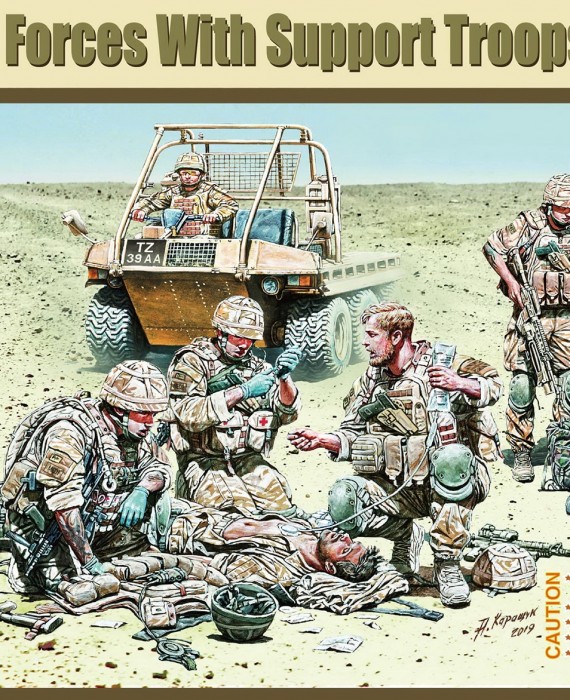 British Special Forces with Support Troops (Afghanistan)