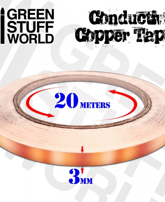 3mm Conductive Copper Tape x 20m