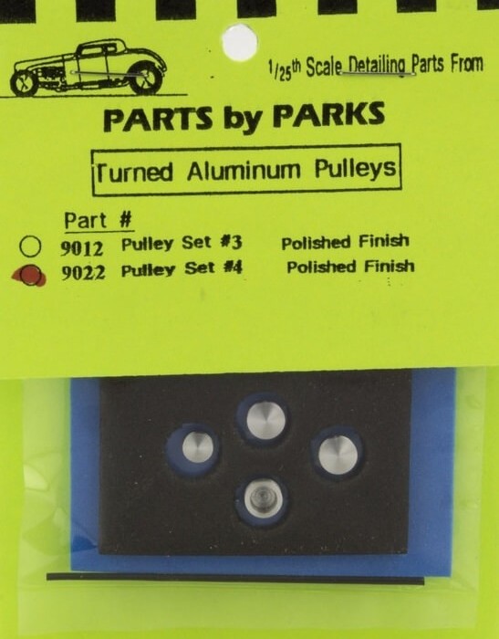 Turned Aluminum Pulleys Set # 4