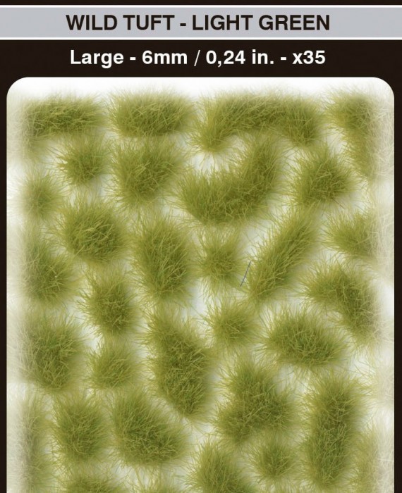 Wild Tuft - Light Green - Large 6mm / 0.24in x 35pcs