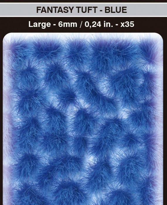 Fantasy Tuft - Blue - Large 6mm / 0.24in x 35pcs