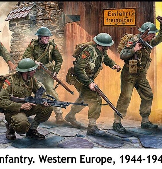 British Infantry.  Western Europe, 1944-1945