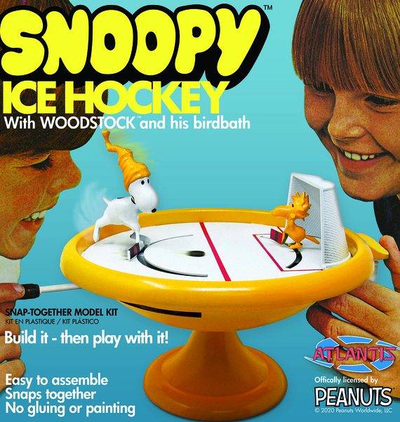 Snoopy Ice Hockey with Woodstock and his Birdcage