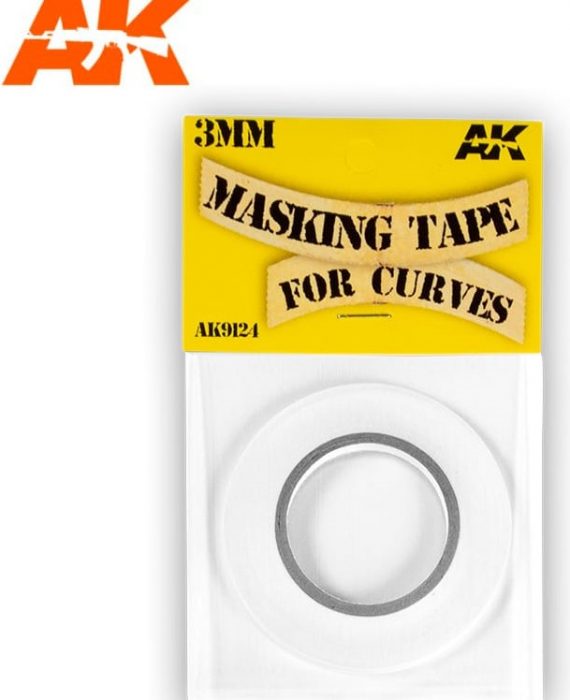 3mm Masking Tape For Curves x 18m