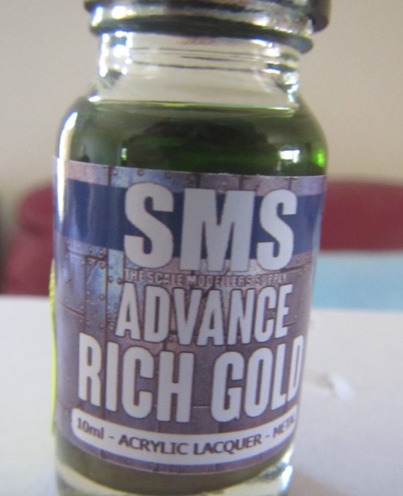 Advance Metallic Acrylic Lacquer RICH GOLD 10ml