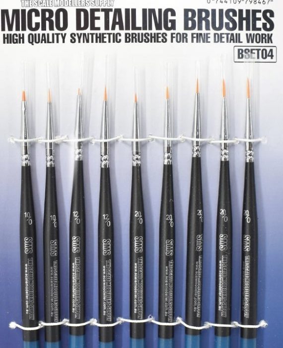 Synthetic Micro Detailing Brush Set 9pc