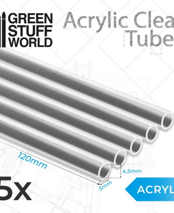 Acrylic Clear Tubes 5mm x 5