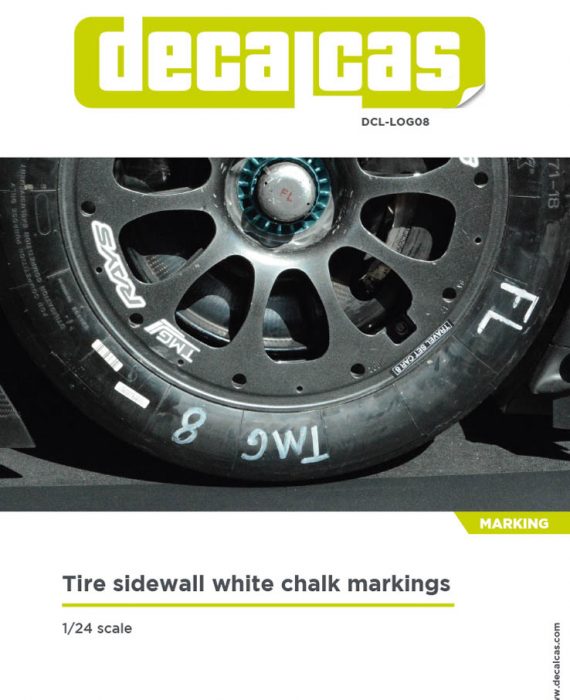 Tire Sidewall White Chalk Markings