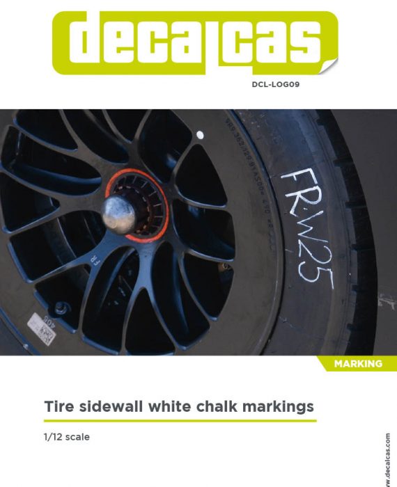 Tire Sidewall White Chalk Markings