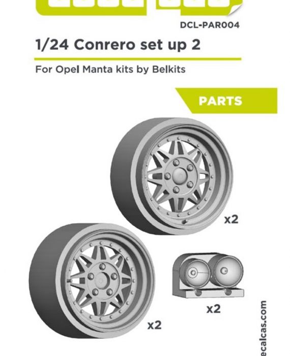 Conrero Set Up 2 - for Opel Manta Kits - 15" rims + lights