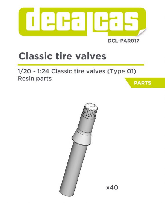 Classic Tire Valves (Type 01) - 40 Pcs