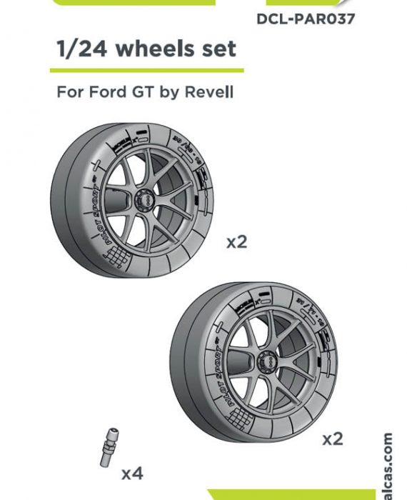 Wheel Set - Ford GT - 24 Hour Le Mans 2017- Revell kit