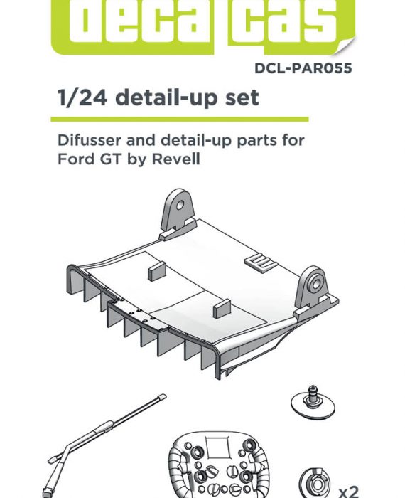 Detail-up Set for the Ford GT - Difusser & detail parts - 24 Hour Le Mans 2017