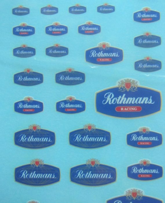 Rothmans Racing - Logos Decals