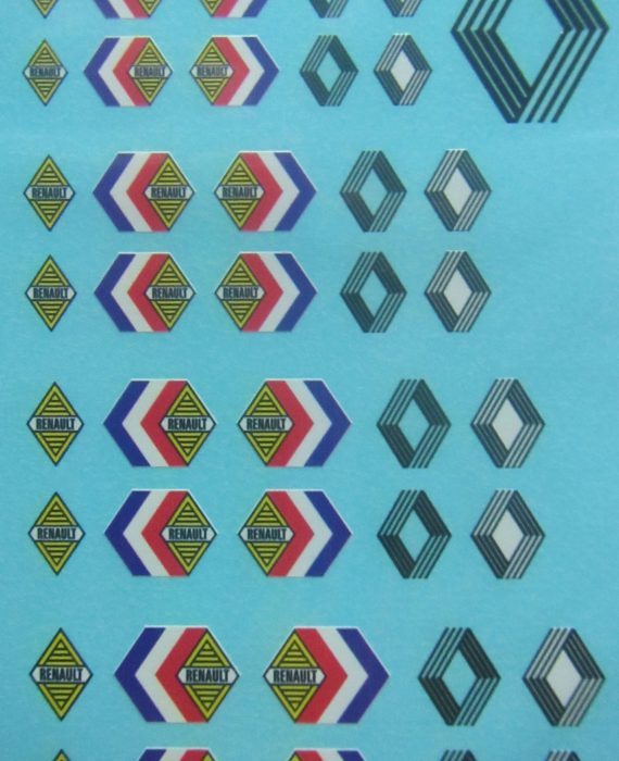 Renault 1960-1970 - Logos Decals